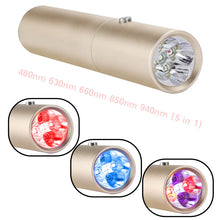 Load image into Gallery viewer, LIGHTFORCE RED, NEAR INFRARED & BLUE LED 5 SPECTRUM TORCH WITH LIGHT GUIDE