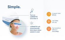 Load image into Gallery viewer, LUMINETTE 3 LIGHT THERAPY GLASSES