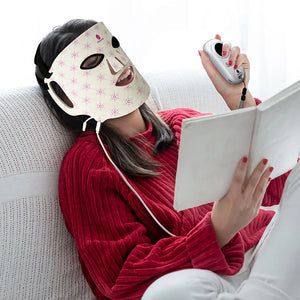 PHOTONSTAR SILICONE RED & NEAR INFRARED 64 LED LIGHT THERAPY FACE MASK