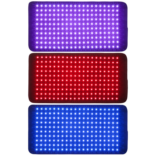 LIGHTFORCE BLUE, RED & NEAR INFRARED LED LIGHT THERAPY 50 x 24 CM FLEXIBLE PAD