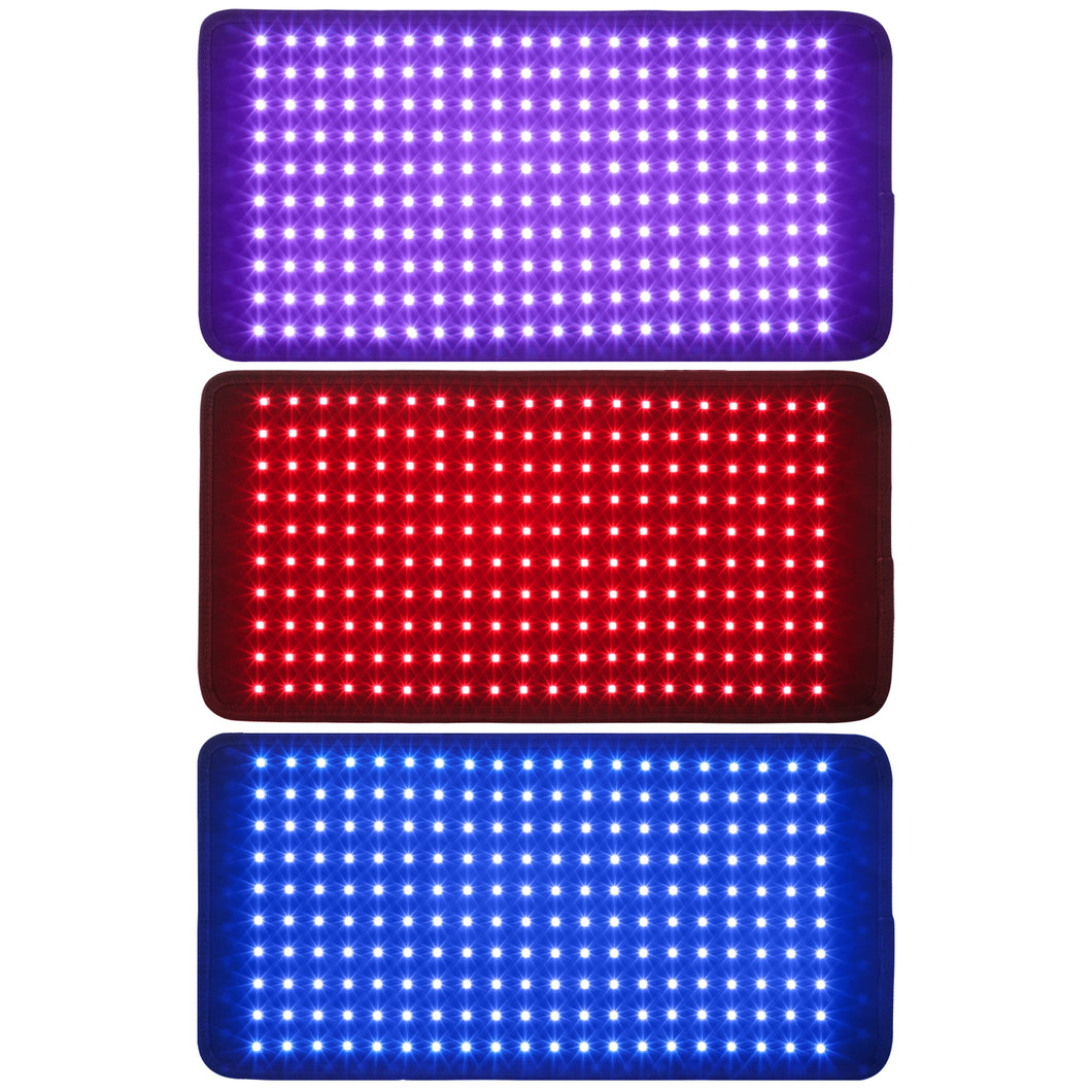 LIGHTFORCE BLUE, RED & NEAR INFRARED LED LIGHT THERAPY 50 x 24 CM FLEXIBLE PAD
