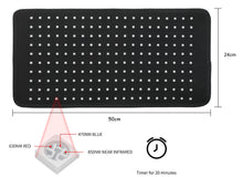 Load image into Gallery viewer, LIGHTFORCE BLUE, RED &amp; NEAR INFRARED LED LIGHT THERAPY 50 x 24 CM FLEXIBLE PAD