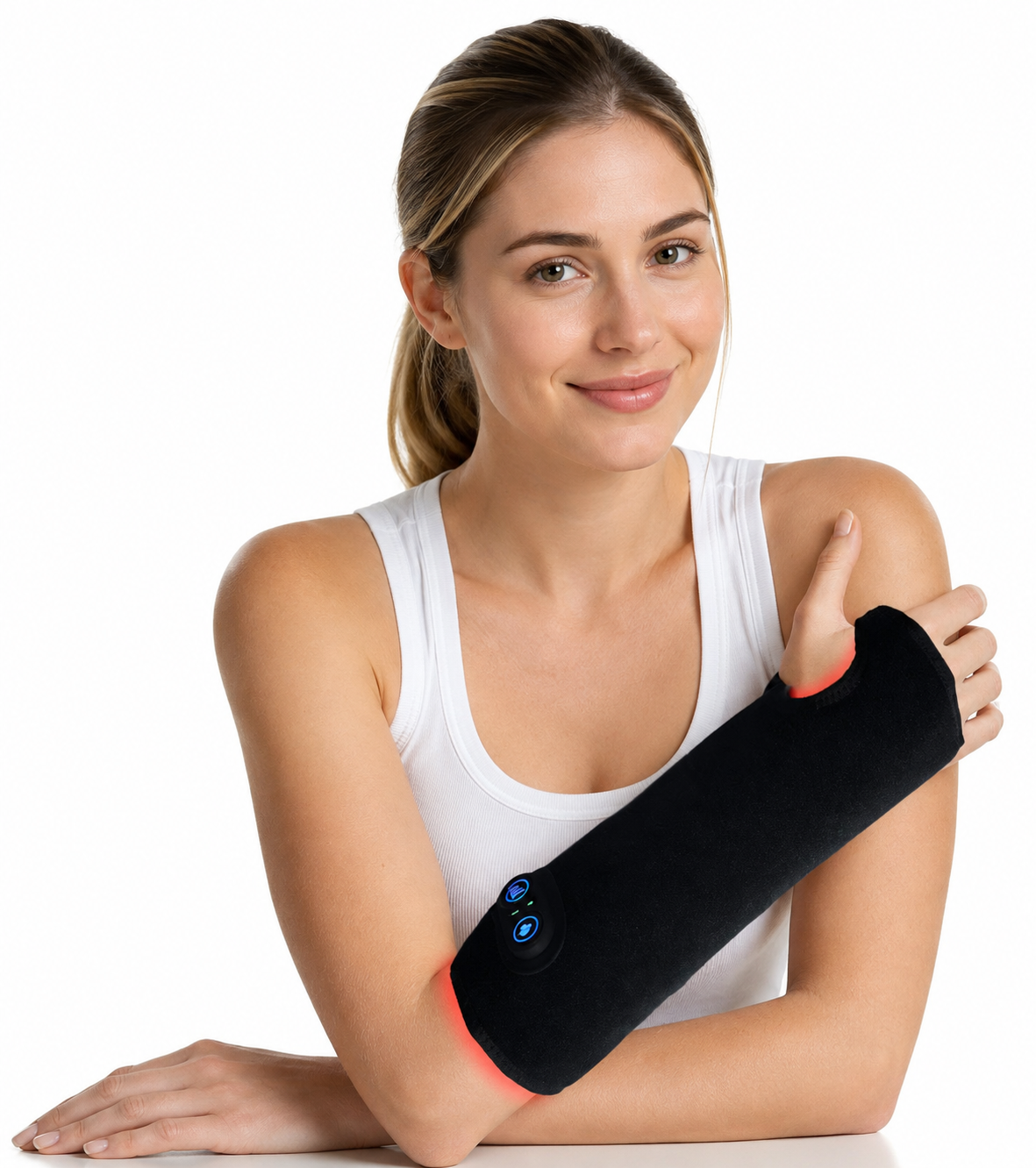 LIGHTFORCE LED RED & INFRARED LIGHT THERAPY WIRELESS WRIST & ARM WRAP