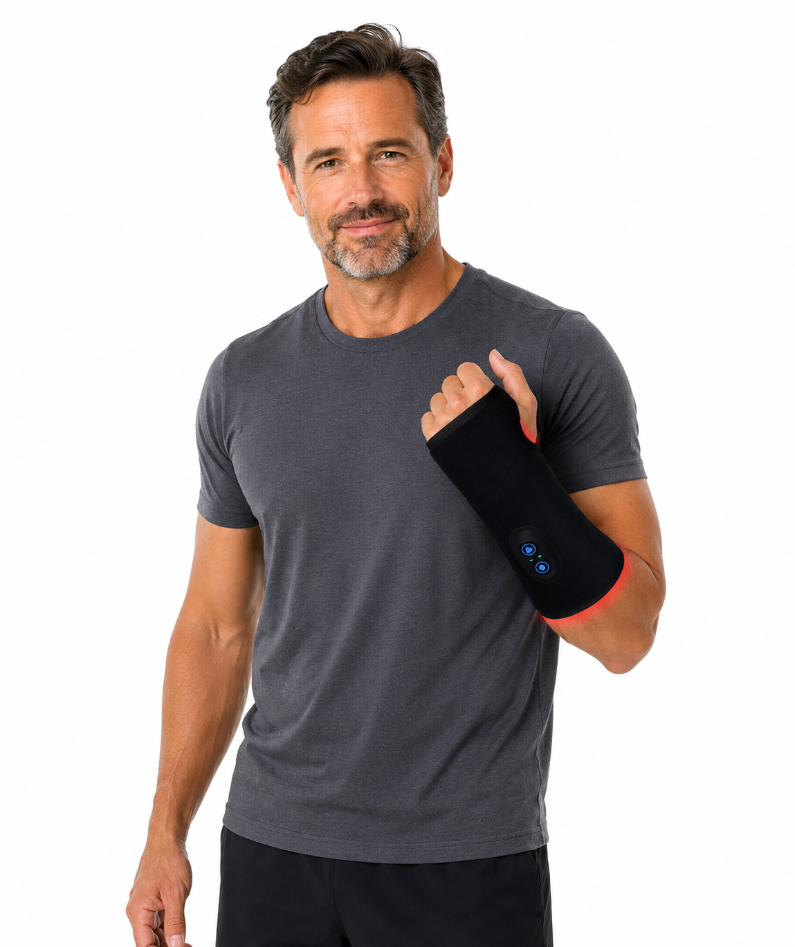 LIGHTFORCE LED RED & INFRARED LIGHT THERAPY WIRELESS WRIST & ARM WRAP