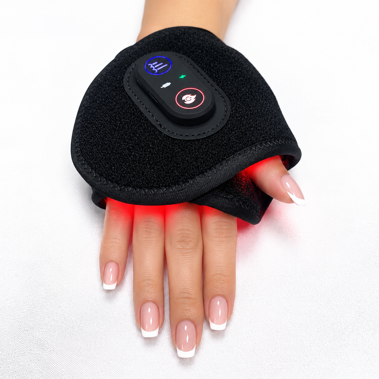 LIGHTFORCE RED & NEAR INFRARED LED LIGHT THERAPY WRIST & HAND WRAP