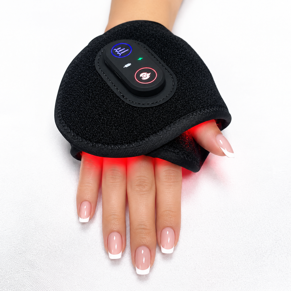 LIGHTFORCE RED & NEAR INFRARED LED LIGHT THERAPY WRIST & HAND WRAP