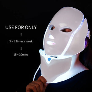 LED LIGHT THERAPY FACE AND NECK MASK