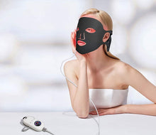 Load image into Gallery viewer, PHOTONVENUS SILICONE RED &amp; NEAR INFRARED 160 LED FACE MASK &amp; BLUE LIGHT CONTROLLER