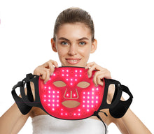 Load image into Gallery viewer, PHOTONSTAR SILICONE RED &amp; NEAR INFRARED 64 LED LIGHT THERAPY FACE MASK