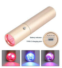 Load image into Gallery viewer, LIGHTFORCE RED, NEAR INFRARED &amp; BLUE LED 5 SPECTRUM TORCH WITH LIGHT GUIDE