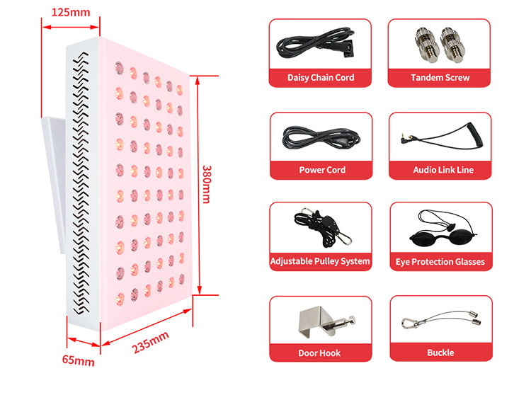 LIGHTFORCE PRO RED & NEAR INFRARED LED LIGHT THERAPY 300 WITH STAND
